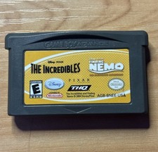 The Incredibles & Finding Nemo: Double Pack TESTED Nintendo Game Boy Advance GBA