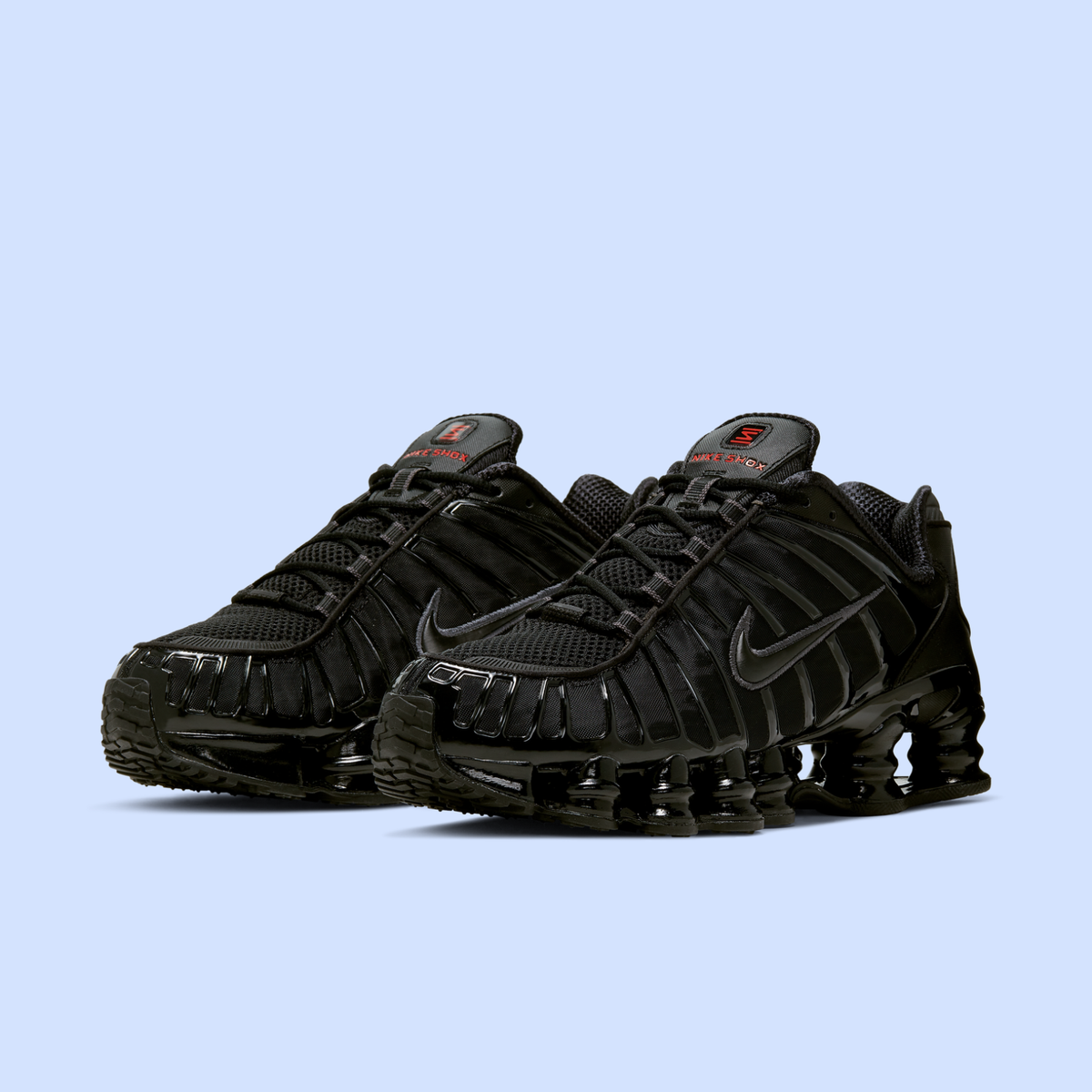Nike Shox TL 'Black Metallic Hematite Red' AV3595-002 Men's Size