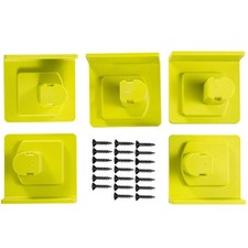 5Pcs Battery Tool Holder Mount Wall Mount Bracket Screw Kit For Ryobi One+ 18V