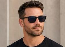 Foster Grant 24-341 Gray Frame. Polarized 100  UVA-UVB Sunglasses semi mirror.