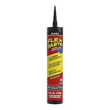 Flex Paste Waterproof Paintable Sealant Putty, Black Cartridge