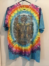 grateful dead liquid blue t-shirt vintage Tie Dye