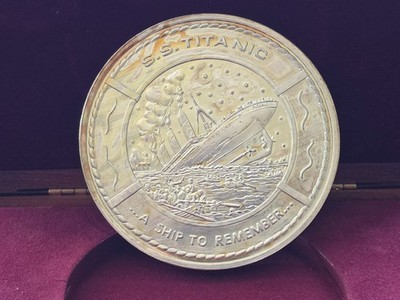 TITANIC 86周年記念シルバー 🚢⚓ Vintage Titanic 1 Troy Pound .999 Silver Proof Medallion