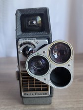 Vintage Bell  Howell Electric Eye 8MM Movie Camera 3 lens Turret