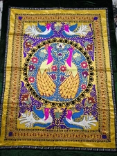 Uzbek Silk suzani embroidery home decor 48"X63" 160x123cm D-2B