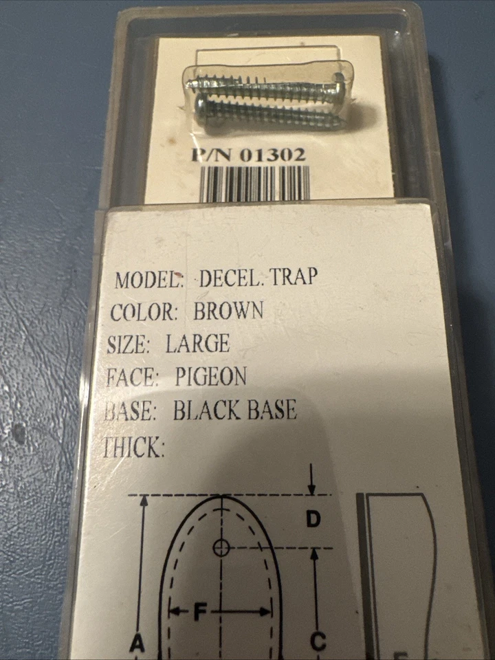 Pachmayr recoil pad Decel. Trap model D550B-L-P-Bn P/N 01302 large Pigeon Face - Image 4 of 4