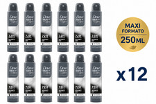 X12 DOVE MEN CARE DEODORANTE SPRAY 250ML ADVANCED INVISIBLE DRY 72H MAXI FORMATO