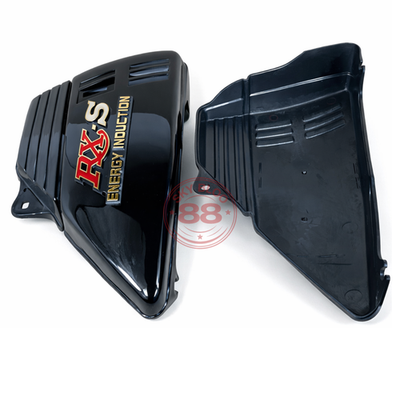 1 Pair Yamaha RX115 / RX100 Side Cover Panel Set Black with Emblem