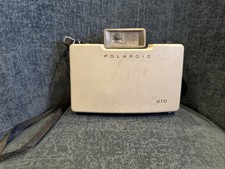 Vintage Polaroid Land Automatic 210 Camera Gray w/ Strap - Untested 1960s