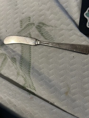 1923 Sterling Silver International Silver Company Flat Hand Butter Spreader
