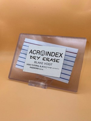  Zaubertrick ACRO INDEX DRY ERASE von BLAKE VOGT   Top Zustand 
