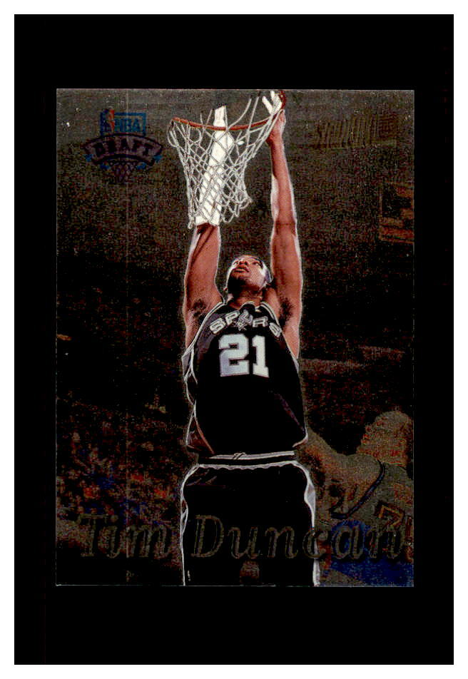 TIM DUNCAN TOPPS 1997-98 STADIUM CLUB #201 ROOKIE SPURS MINT