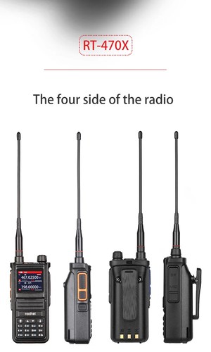 RT-470X Full Band Ham Radio 256-kanałowe pasmo powietrzne Dwukierunkowe radio Amatorskie radio Nowe - Zdjęcie 24 z 25