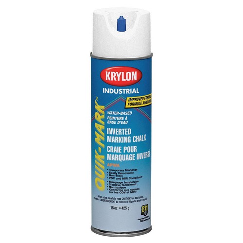KRYLON INDUSTRIAL KWBC3505A Inverted Marking Chalk,15 oz,White 3KYT3
