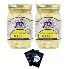 Sweet Pickled Garlic - (2) 15 oz Jars - Amish Wedding Sweet Pickled Garlic