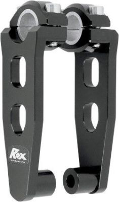Rox Black Universal Elite 5 Inch Pivoting Risers For 7/8 & 1 1/8 ...