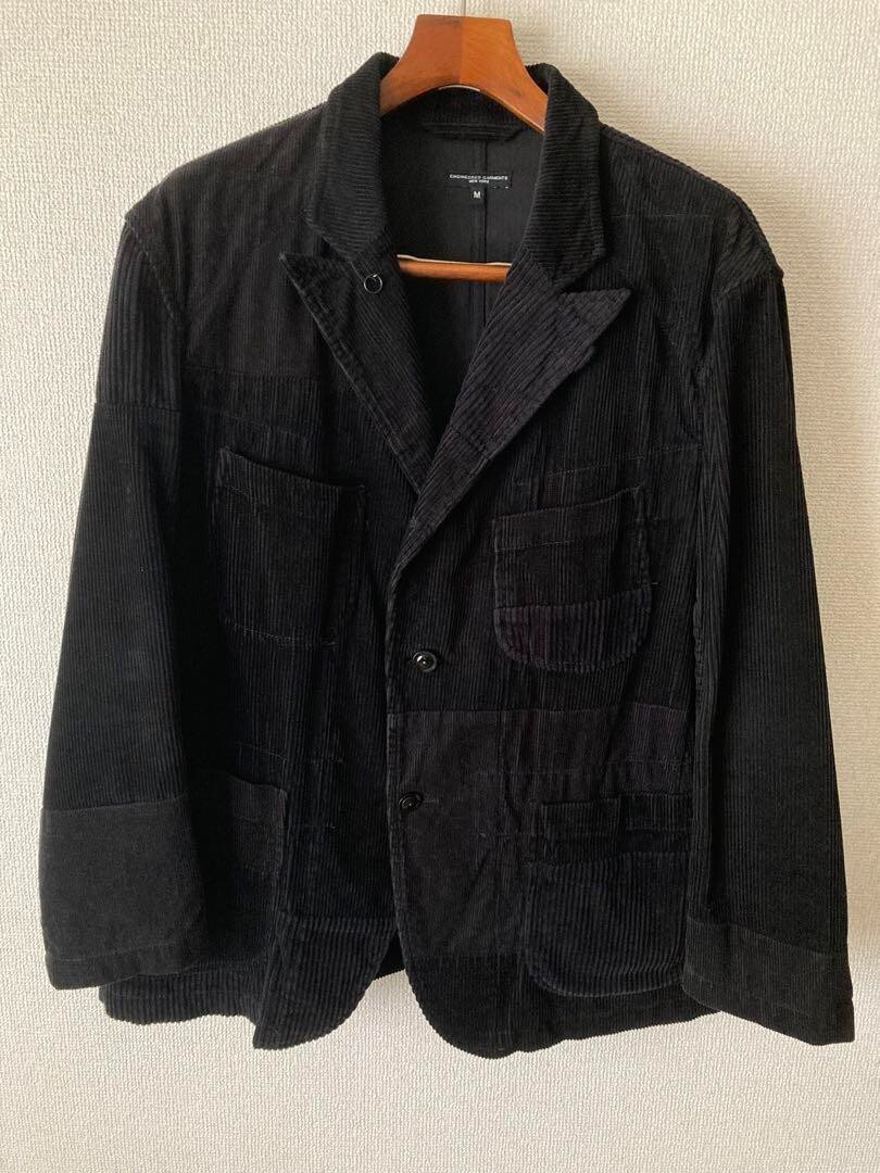 Engineered Garments patchwork corduroy Bedford Jacket Black