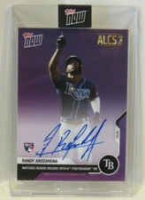 Randy Arozarena 2020 Topps Now ALCS On Card Autograph PURPLE #08/25 AUTO