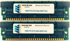 32MB 2 X 16MB FPM PARITY 70NS SIMM 30-PIN 5V 16X9 MEMORY RAM