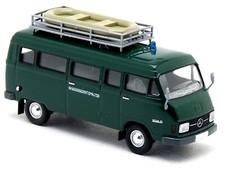 Brekina 13263 - MB Mercedes Benz L 206 D protezione acqua polizia autobus verde - 1:87 H0