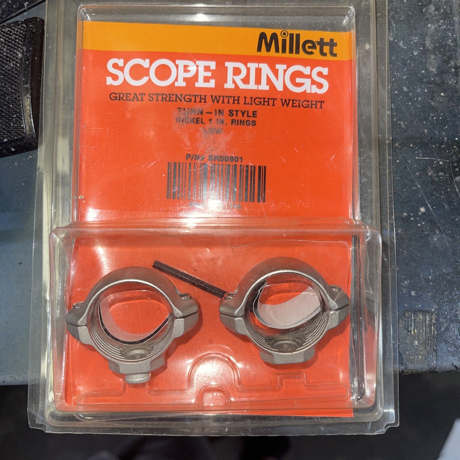 MILLETT TURN IN STYLE NICKEL SCOPE RINGS 1" Low Height SR00901 eBay