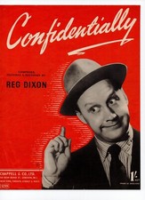 Confidentially - REG DIXON - Vintage Sheet Music
