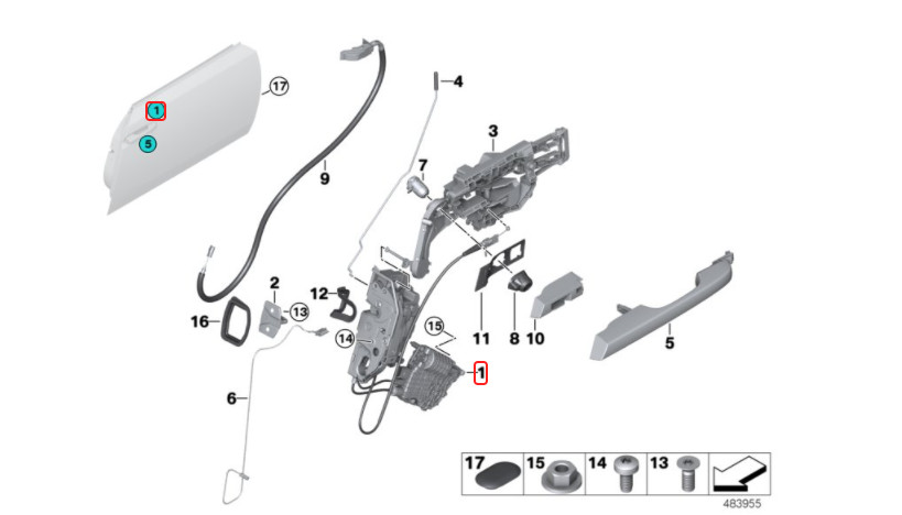 Rolls Royce Wraith & Dawn Front Right Door Latch Actuator