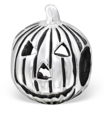 JACK-O-LANTERN Pumpkin Open Close Halloween Charm Jewelry Sterling Silver spooky JACK-O-LANTERN Pumpkin Open Close Halloween Charm Jewelry Sterling Silver spooky