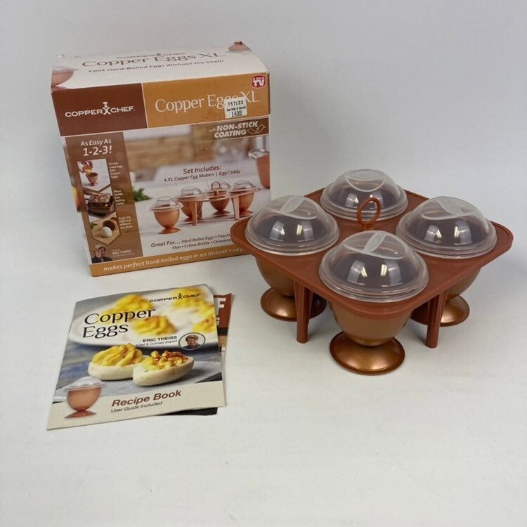 Copper Chef Eggs XL As Seen On TV Hard Boiled Poached Non Stick