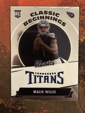 2022 Classics Classic Beginnings Insert Malik Willis #CB-3 - Titans Rookie