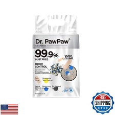 Tofu Cat Litter, Dr. PawPaw Clumping Cat Litter, Honeysuckle Scent 4.5 lb, Du