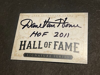 HALL OF FAME SIGNED CARD AUTO HOF MLB ANNOUNCER FORD FRICK AWARD DAVE VAN HORNE