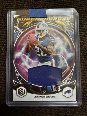 2022 Panini Elements James Cook Supercharged Rookie Patch #35/75 Buffalo Bills