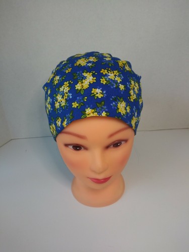 Nurse Ponytail Scrub Cap Cotton Bonnet 