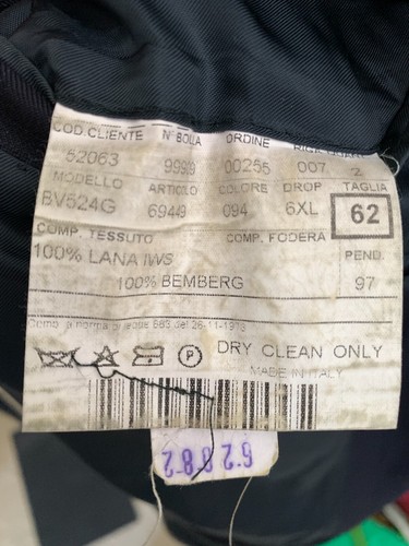 Trussini Herren grau Fensterscheibenanzug Größe US 52 (62 italienisch) - Bild 6 von 20