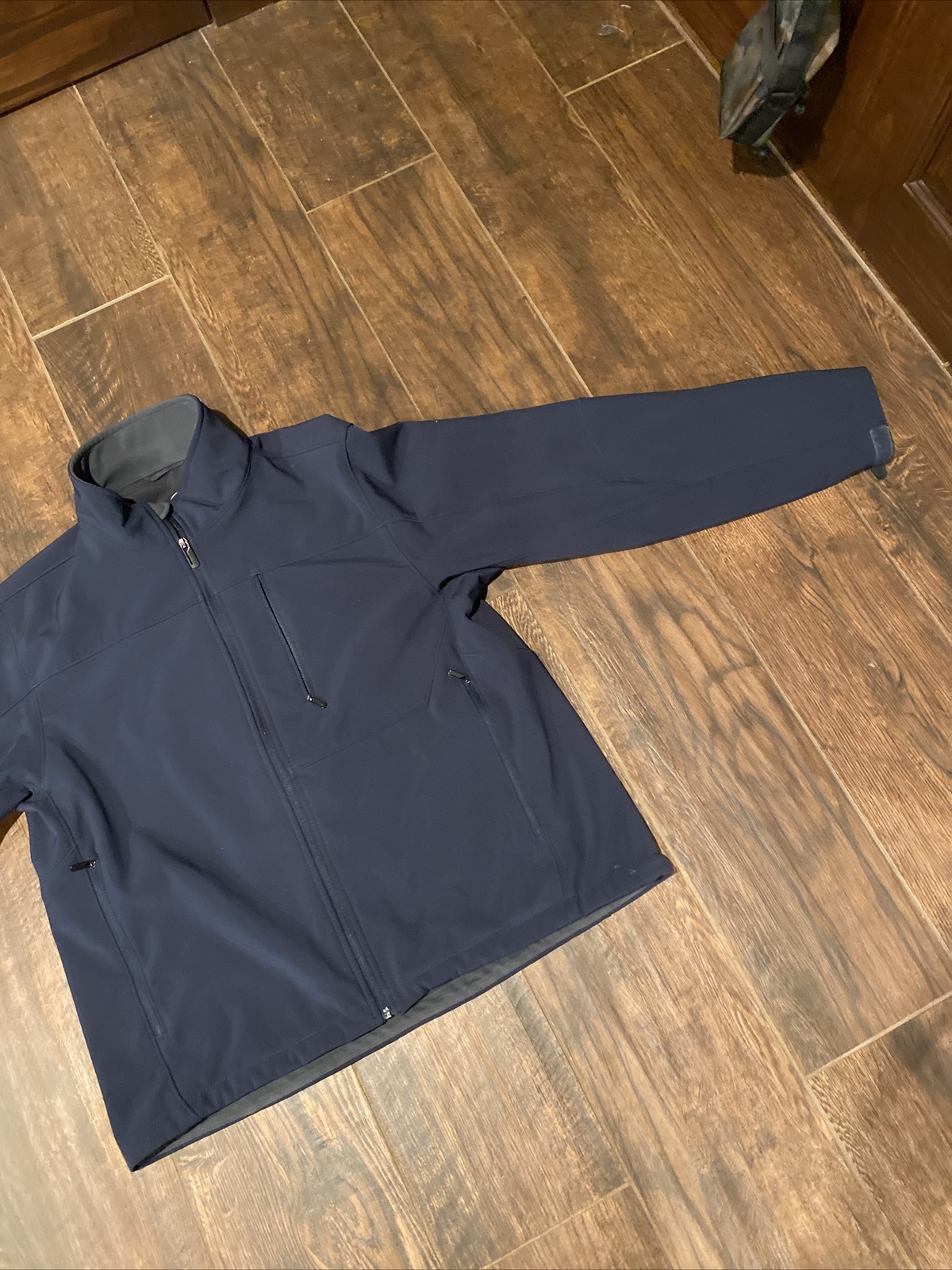 T TECH by Tumi Softshell Jacket Navy Blue Full Zi… - image 2