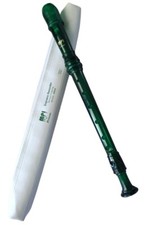 Genuine MPI Prism 211214 Soprano Recorder w/ Baroque Fingering Case Green