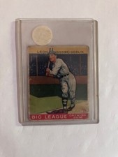 1933 Goudey Big League Chewing Gum Leon 'Goose' Goslin R319 # 168