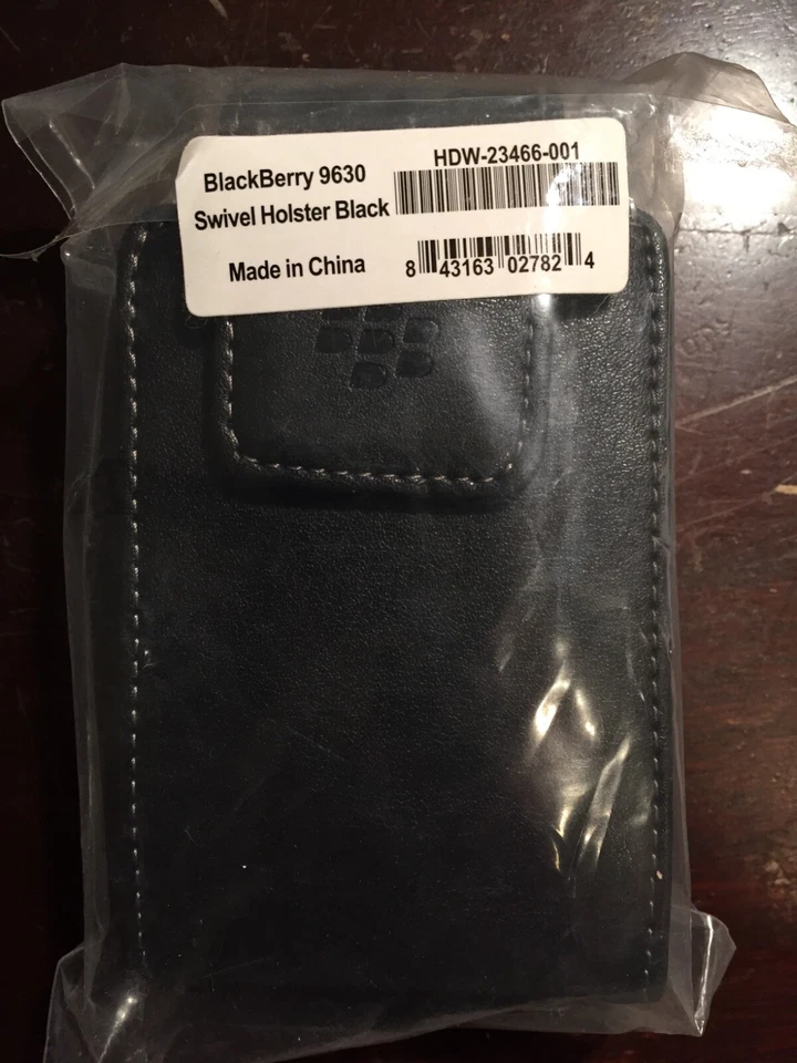 Blackberry 9630 Funda con Funda Giratoria Negra (Nueva y Embalada) Foto 2 de 2