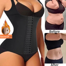 Women Fajas Neoprene Sweat Vest Colombianas Reductoras Abdomen Sexy Sauna Shaper