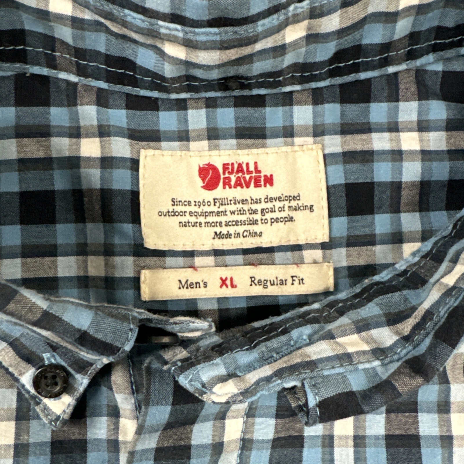 fjallraven tartan plaid ovik camping shirt