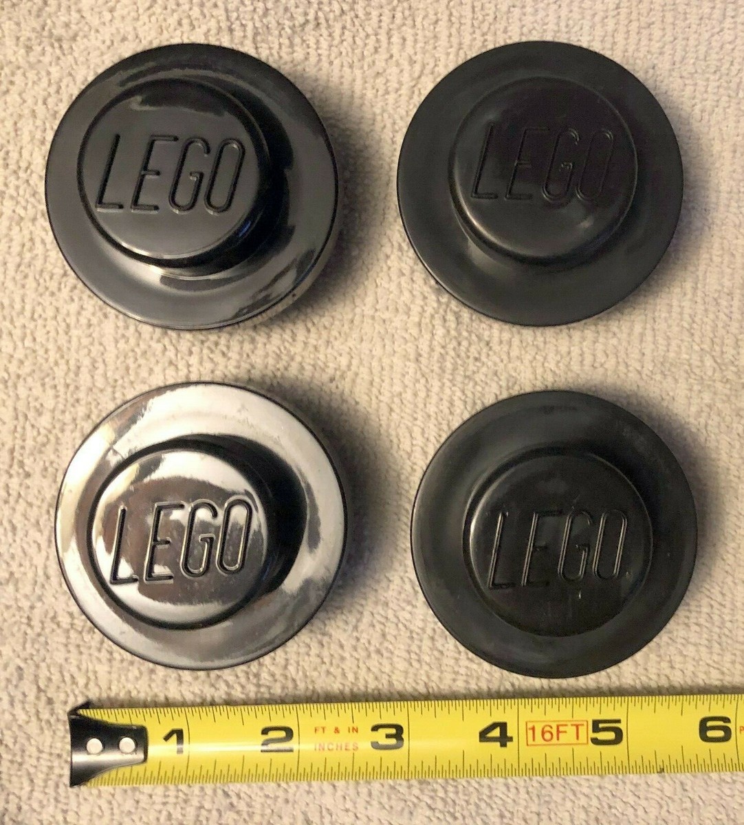 1X1 ROUND PLATE LEGO upscaled LIFE SIZED new 4073 black dot