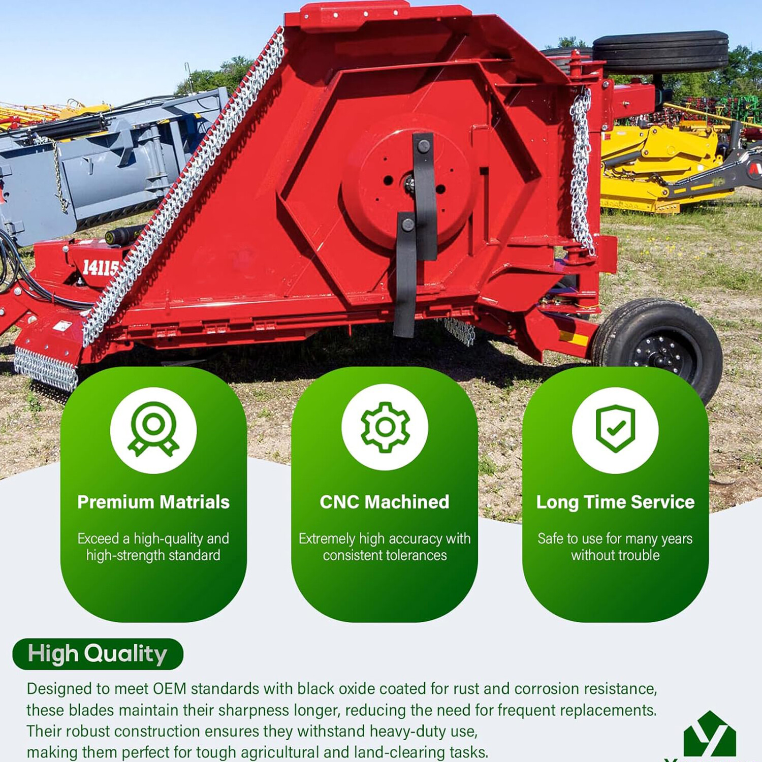 Bush Hog Cutter Blade 7556 Set of 2