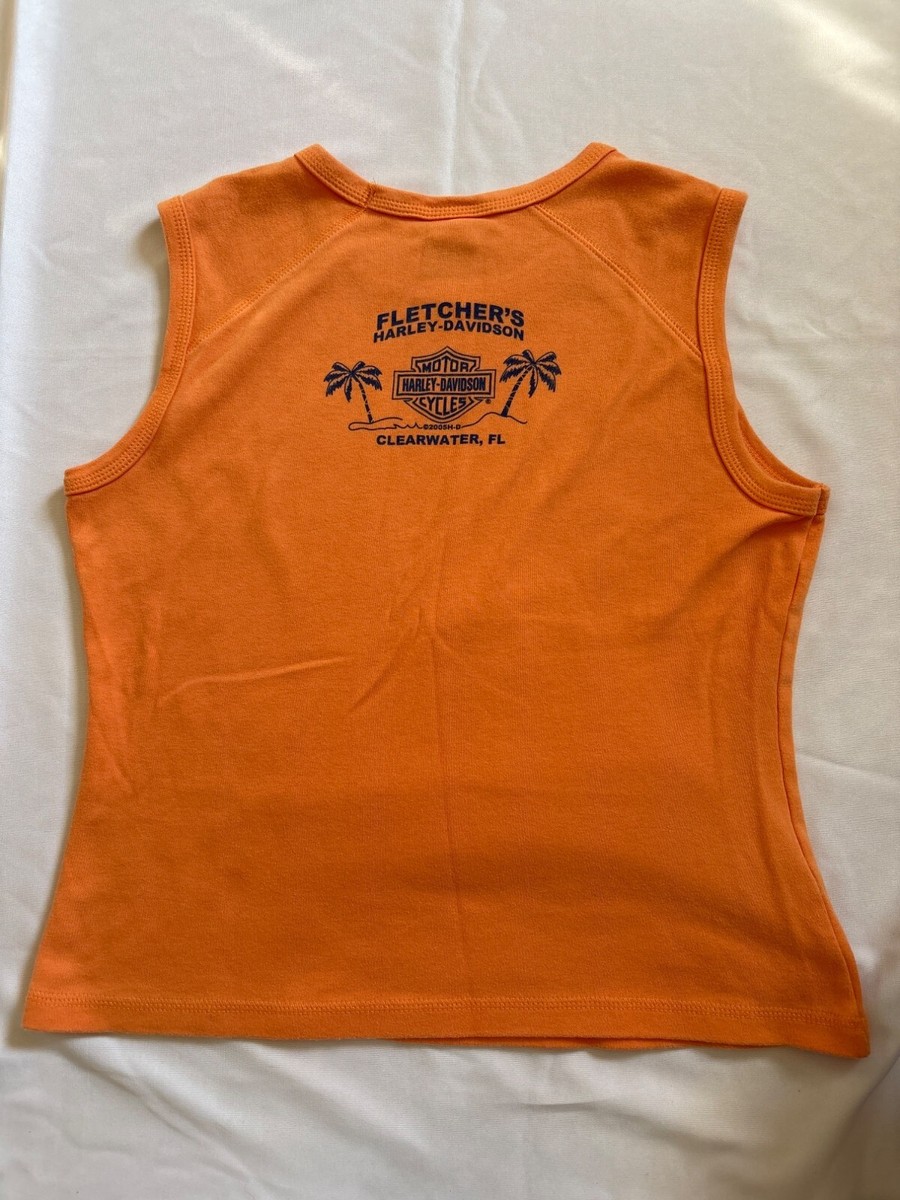 Débardeur Vintage Harley-Davidson Fletcher's Clearwater FL - Taille 2X + Bandana