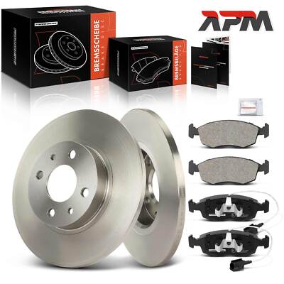 Bremsscheiben Bremsbeläge Bremsklötze Vorne 258mm für Fiat 500 312 0.9L ab 2009