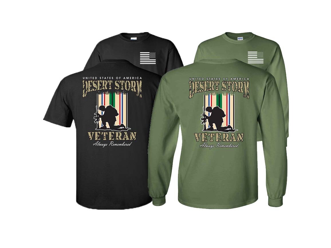 ALTRA Maglietta o manica lunga Orgogliosa Veterana Tempesta del deserto Ricorda sempre