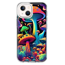 For Apple iPhone 13 Shockproof Case Psychedelic Trippy Hippie Mushrooms