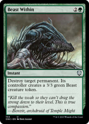 Beast Within [Phyrexia: All Will Be One Commander] Magic MTG