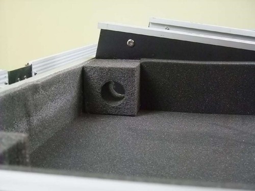 Konsole Road PROFI mit Tisch für 2x Plattenspieler + 19" Mixer DJ Turntable Case - Picture 9 of 12