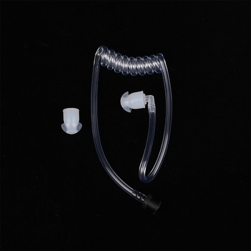 Earphone Transparent Coil Acoustic Air Tube Earplug For Two-Way Radio Walkie A - Zdjęcie 3 z 11